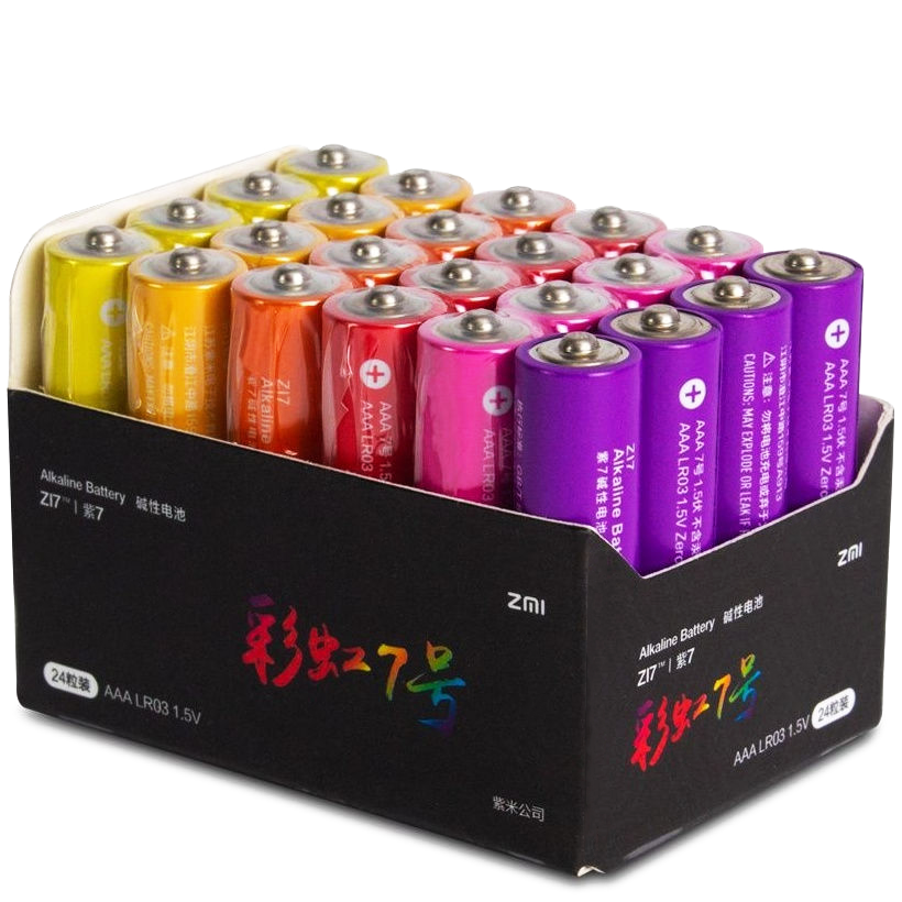 Батарейки ZMI Rainbow ZI7 AAА (24шт) Батарейки ZMI Rainbow ZI7 AAА (24шт)
