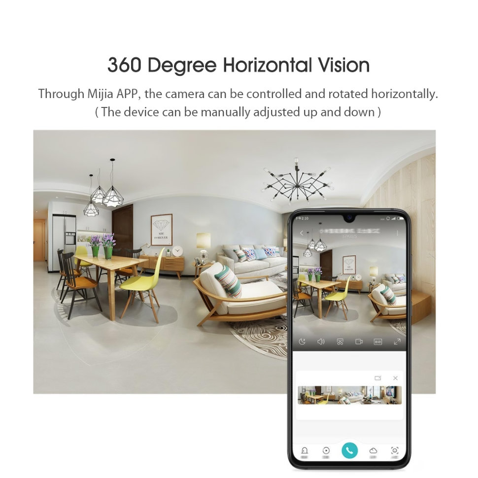 IP-камера Xiaomi Mi Mijia Smart Camera SE (PTZ Version) IP-камера Xiaomi Mi Mijia Smart Camera SE (PTZ Version)