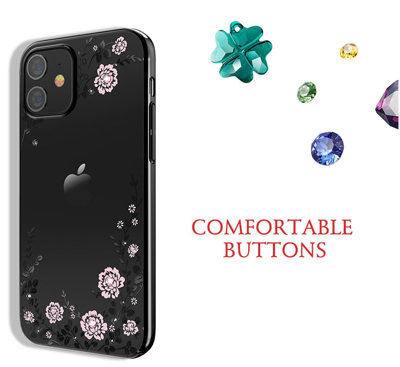 Чехол PQY Flora для iPhone 12 Pro Max Золотой Чехол PQY Flora для iPhone 12 Pro Max Золотой