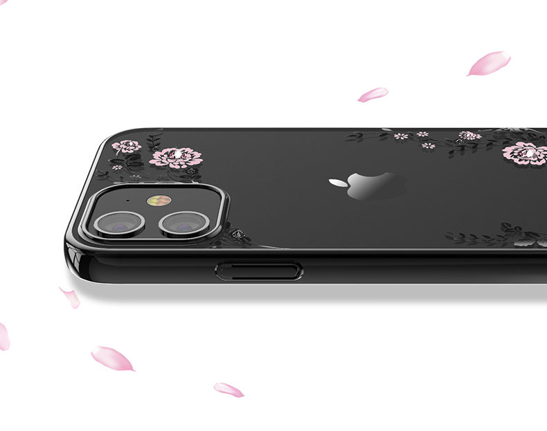 Чехол PQY Flora для iPhone 12 Pro Max Чёрный Чехол PQY Flora для iPhone 12 Pro Max Чёрный