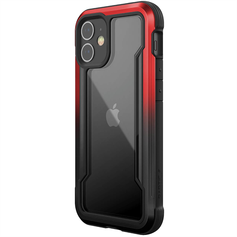 Чехол Raptic Shield для iPhone 12 mini Чёрный/Красный градиент
