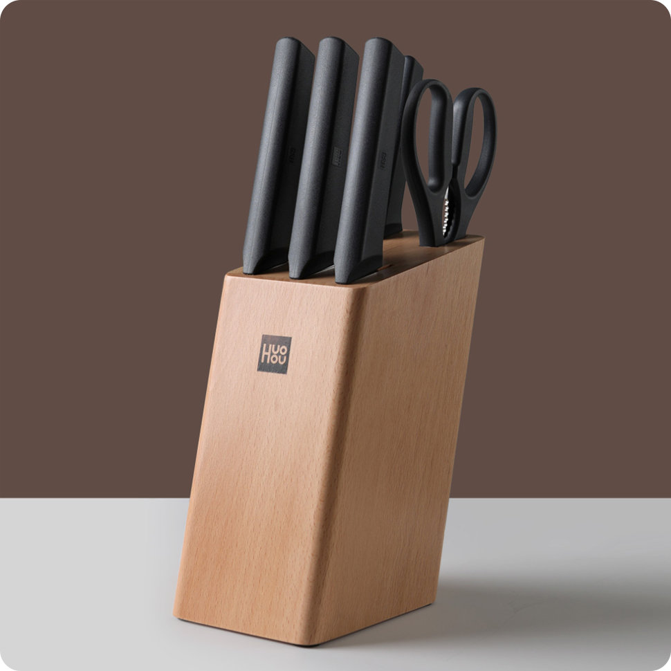 Набор ножей HuoHou HU0057 Fire Kitchen Steel Knife Set с подставкой (6 предметов) Набор ножей HuoHou HU0057 Fire Kitchen Steel Knife Set с подставкой (6 предметов)