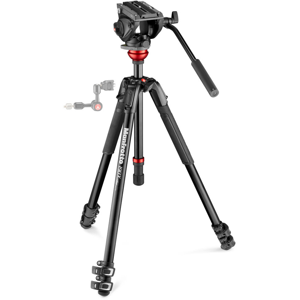 Штатив Manfrotto 190XV с головой MVH500AH Штатив Manfrotto 190XV с головой MVH500AH