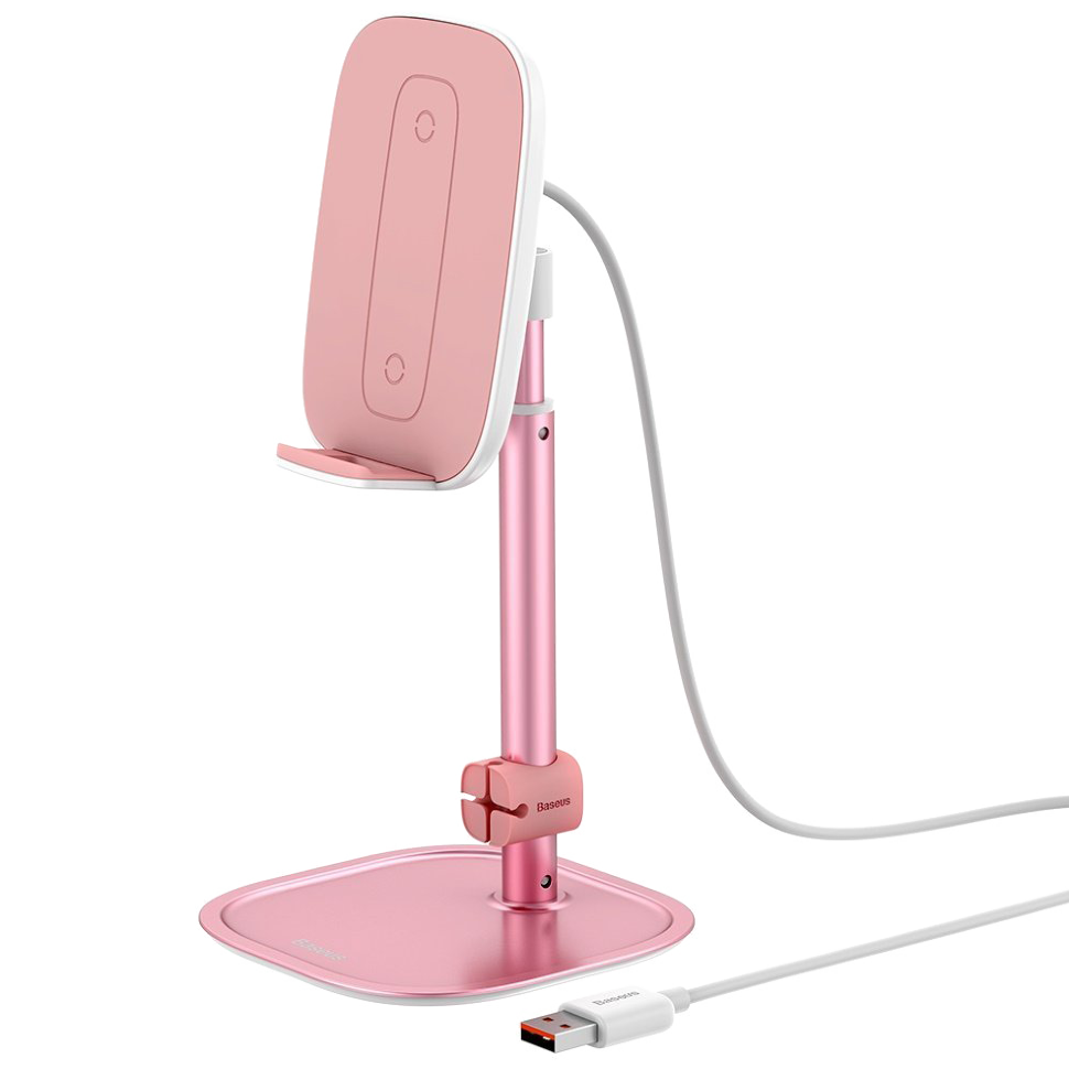 Беспроводная зарядка Baseus Literary Youth Desktop Bracket Розовое золото Беспроводная зарядка Baseus Literary Youth Desktop Bracket Розовое золото