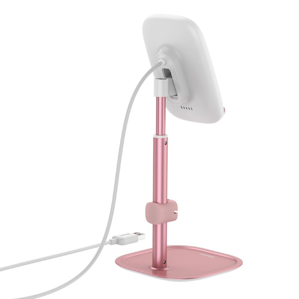 Беспроводная зарядка Baseus Literary Youth Desktop Bracket Розовое золото Беспроводная зарядка Baseus Literary Youth Desktop Bracket Розовое золото
