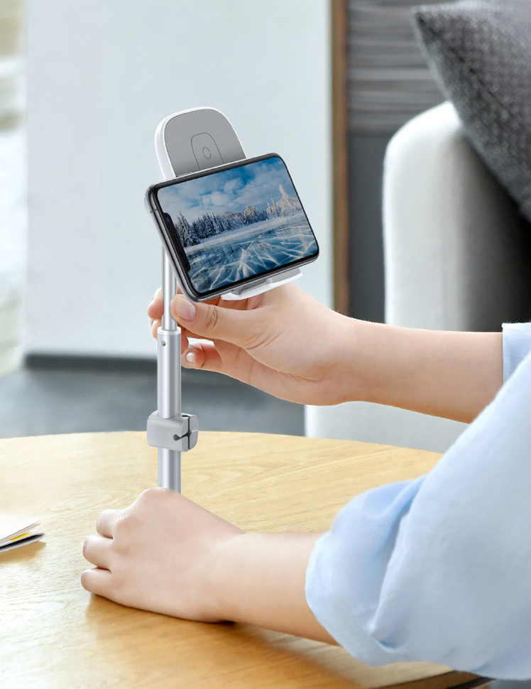 Беспроводная зарядка Baseus Literary Youth Desktop Bracket Розовое золото Беспроводная зарядка Baseus Literary Youth Desktop Bracket Розовое золото