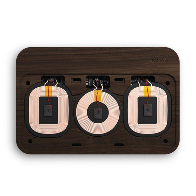 Хаб с беспроводной зарядкой Nomad Base Station Дерево Хаб с беспроводной зарядкой Nomad Base Station Дерево