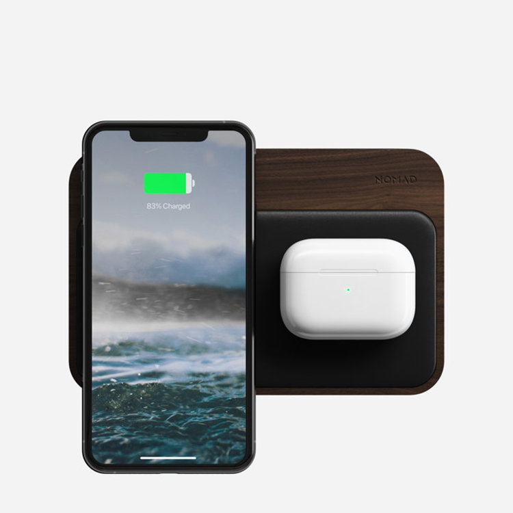 Хаб с беспроводной зарядкой Nomad Base Station Дерево Хаб с беспроводной зарядкой Nomad Base Station Дерево