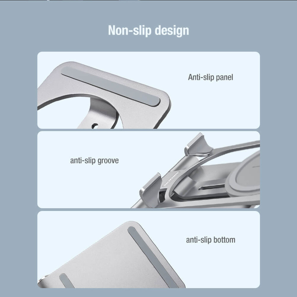 Беспроводная зарядка Nillkin PowerHold Mini 15W Серая Беспроводная зарядка Nillkin PowerHold Mini 15W Серая