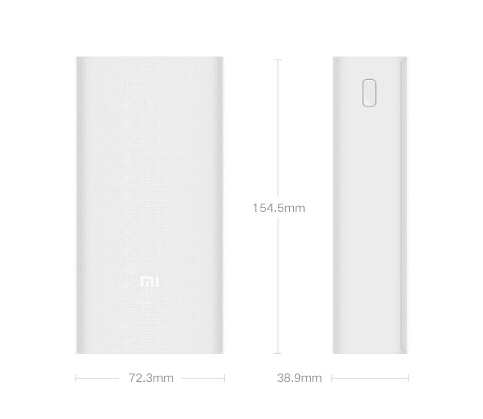 Внешний аккумулятор Xiaomi Mi Power Bank 3 30000mAh Белый Внешний аккумулятор Xiaomi Mi Power Bank 3 30000mAh Белый