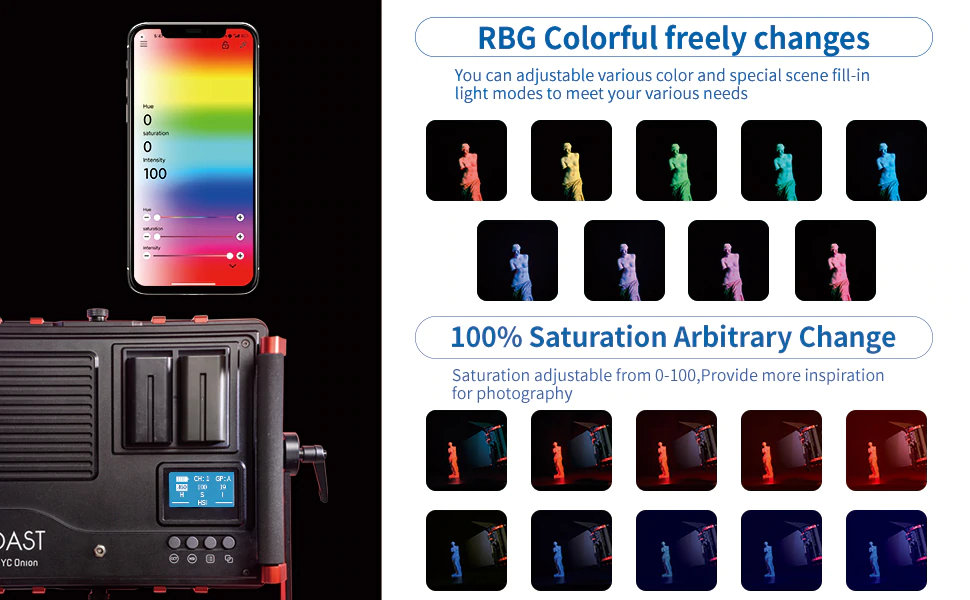 Осветитель YC Onion TOAST RGB (pro) Осветитель YC Onion TOAST RGB (pro)