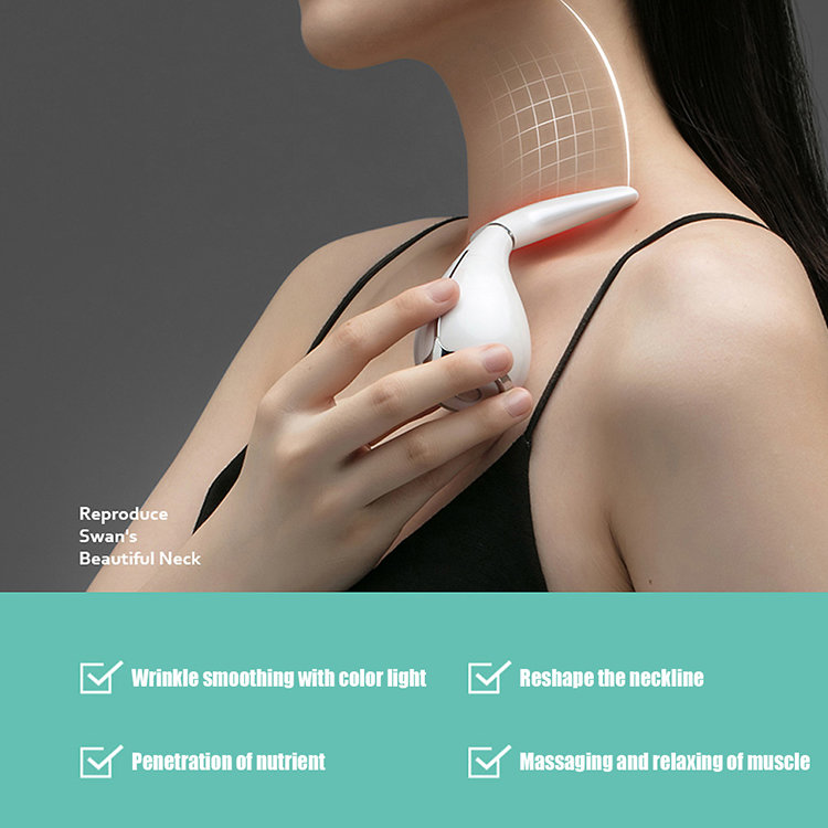 Массажер для шеи WellSkins Sonic Color Light Neck Белый Массажер для шеи WellSkins Sonic Color Light Neck Белый