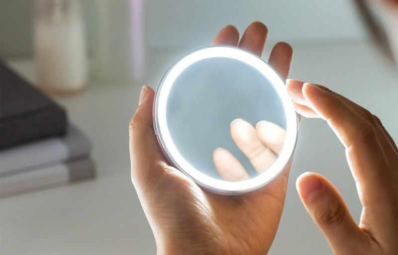 Зеркало косметическое настольное Jordan & Judy LED Makeup Mirror Черное Зеркало косметическое настольное Jordan & Judy LED Makeup Mirror Черное