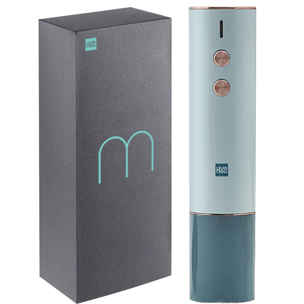 Штопор электрический HuoHou Wine Electric Opener (в подарочной упаковке) Синий