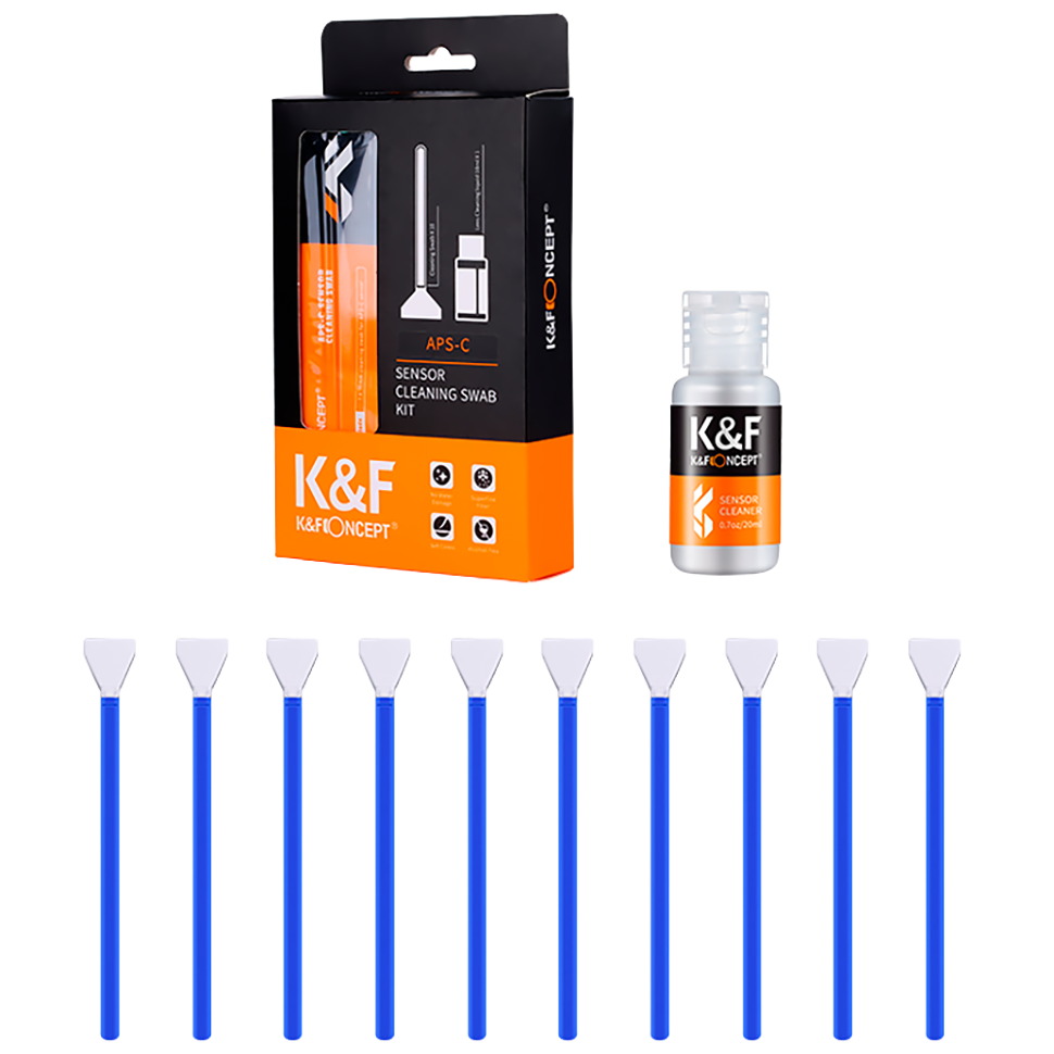 Набор для ухода за матрицей K&F Concept 16mm APS-C Sensor Cleaning Swab Kit