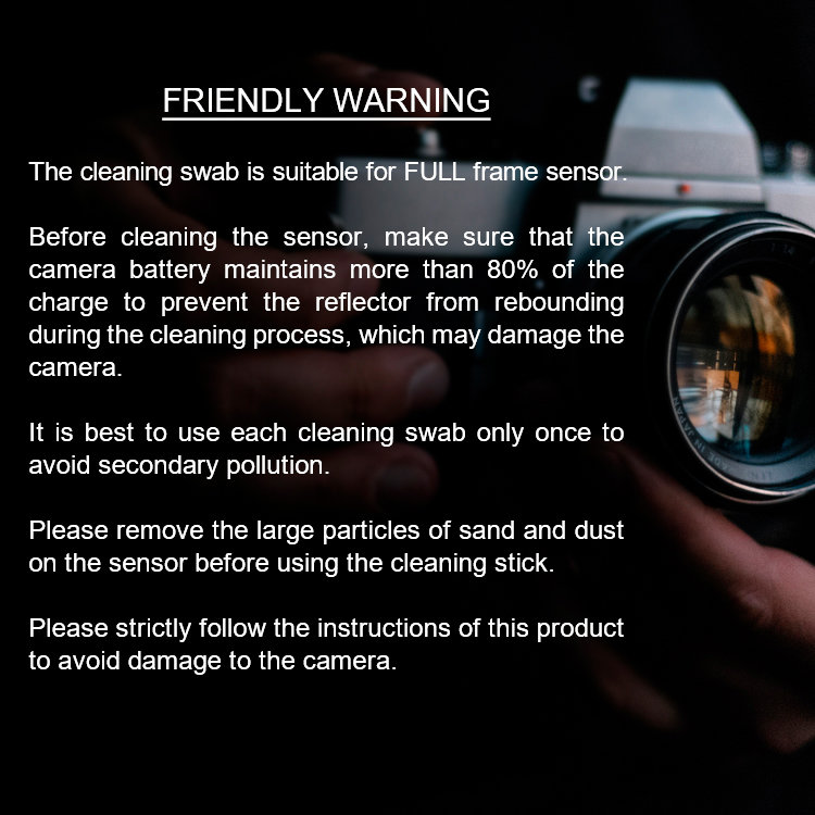 Набор для ухода за матрицей K&F Concept 24mm Full-Frame Sensor Cleaning Swab Kit Набор для ухода за матрицей K&F Concept 24mm Full-Frame Sensor Cleaning Swab Kit