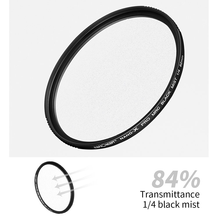 Светофильтр K&F Concept Nano-X Black Mist 1/4 67мм Светофильтр K&F Concept Nano-X Black Mist 1/4 67мм