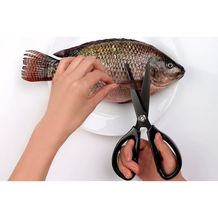 Кухонные ножницы HuoHou HU0025 Hot Kitchen Scissors Чёрные Кухонные ножницы HuoHou HU0025 Hot Kitchen Scissors Чёрные