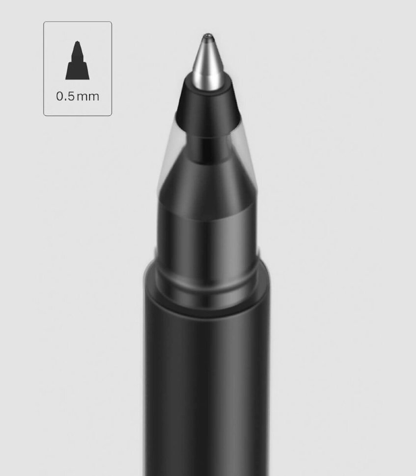 Ручки Xiaomi Mi Jumbo Gel Pen (10 шт) Чёрный Ручки Xiaomi Mi Jumbo Gel Pen (10 шт) Чёрный