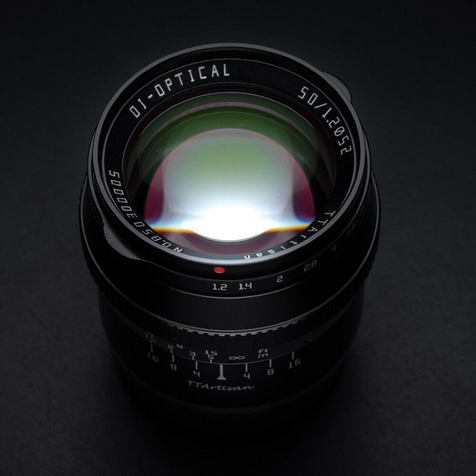 Объектив TTArtisan 50mm F1.2 E-mount Чёрный Объектив TTArtisan 50mm F1.2 E-mount Чёрный