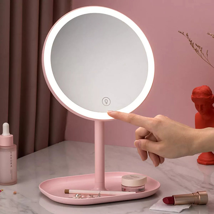 Зеркало Jordan & Judy LED Makeup Mirror с подсветкой Розовое Зеркало Jordan & Judy LED Makeup Mirror с подсветкой Розовое