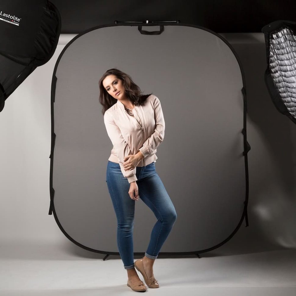 Фон Lastolite LL LB67GW 1.8x2.15m Белый/Серый Фон Lastolite LL LB67GW 1.8x2.15m Белый/Серый