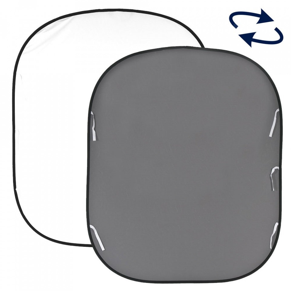 Фон Lastolite LL LB67GW 1.8x2.15m Белый/Серый Фон Lastolite LL LB67GW 1.8x2.15m Белый/Серый