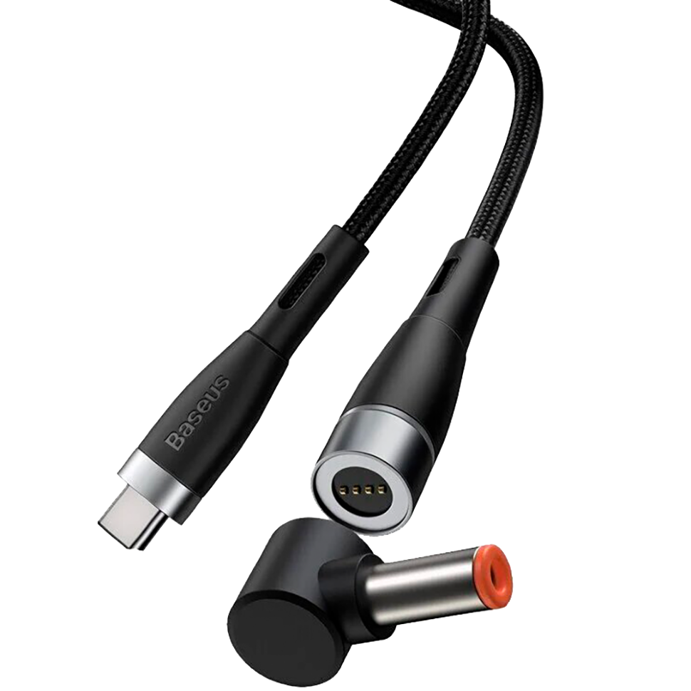 Кабель Baseus Zinc Magnetic Type-C - DC 7.9/5.5мм 100W 2м Чёрный Кабель Baseus Zinc Magnetic Type-C - DC 7.9/5.5мм 100W 2м Чёрный
