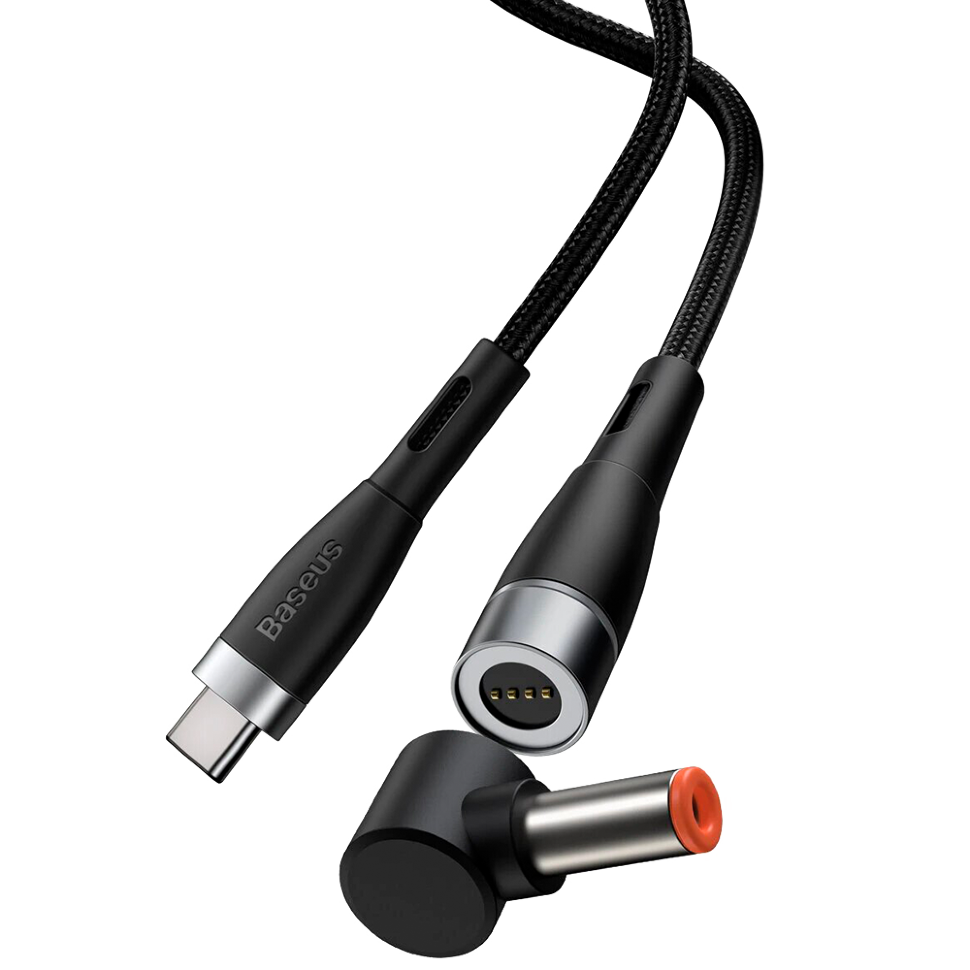 Кабель Baseus Zinc Magnetic Type-C - DC 5.5/2.5мм 100W 2м Чёрный Кабель Baseus Zinc Magnetic Type-C - DC 5.5/2.5мм 100W 2м Чёрный