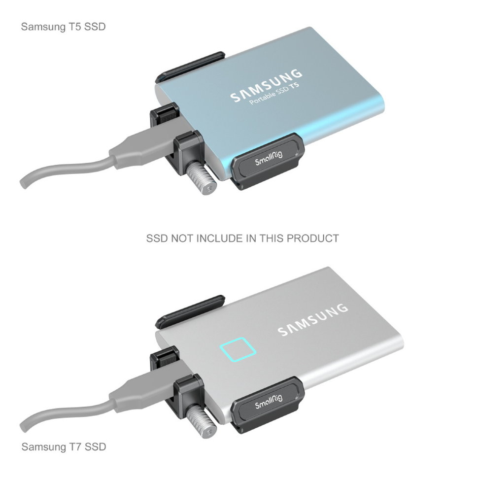 Держатель SmallRig 3272 для T5/T7 SSD на клетку BMPCC 6K PRO Держатель SmallRig 3272 для T5/T7 SSD на клетку BMPCC 6K PRO