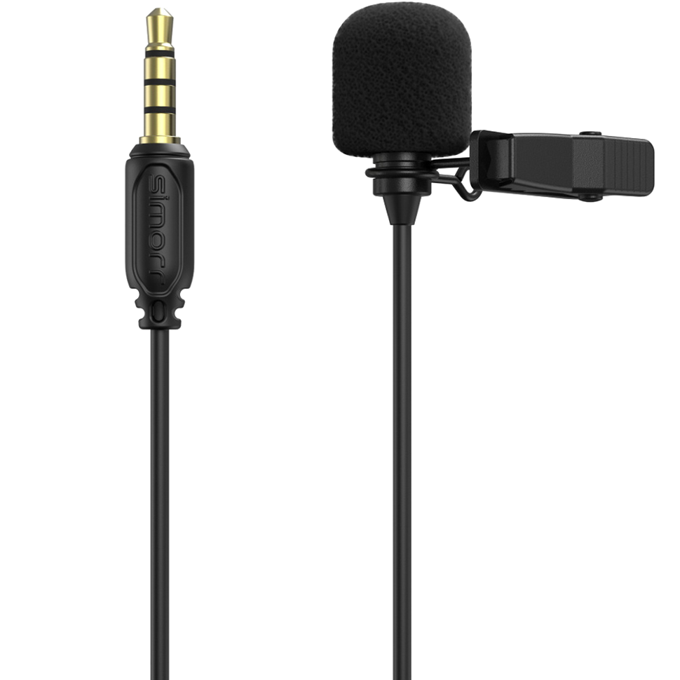 Микрофон петличный simorr Wave L1 3388B Чёрный Микрофон петличный simorr Wave L1 3388B Чёрный