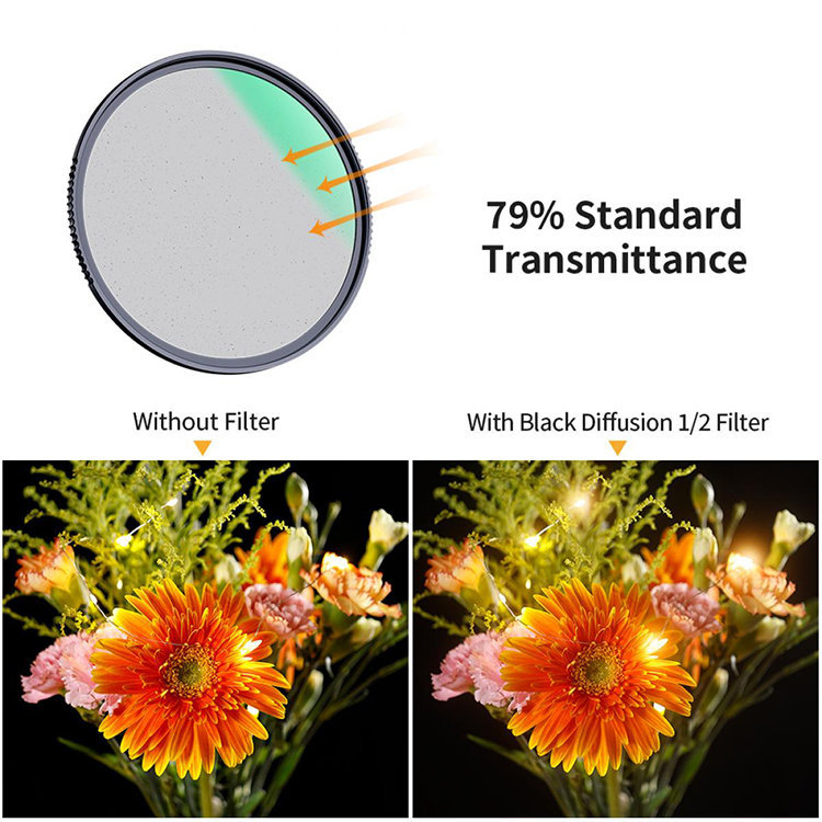 Светофильтр K&F Concept Nano-X Black Mist 1/1 62мм Светофильтр K&F Concept Nano-X Black Mist 1/1 62мм