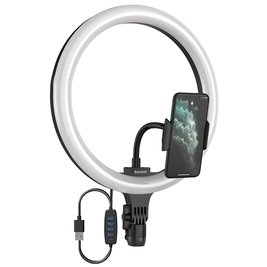 Осветитель кольцевой Baseus Live Stream 12" Чёрный