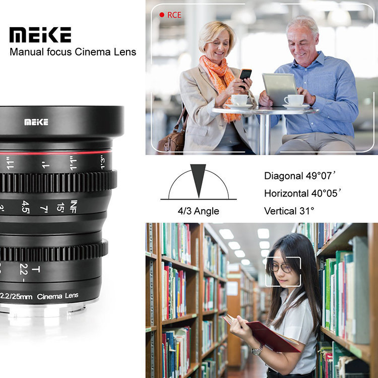 Объектив Meike 25mm T2.2 X-mount Объектив Meike 25mm T2.2 X-mount