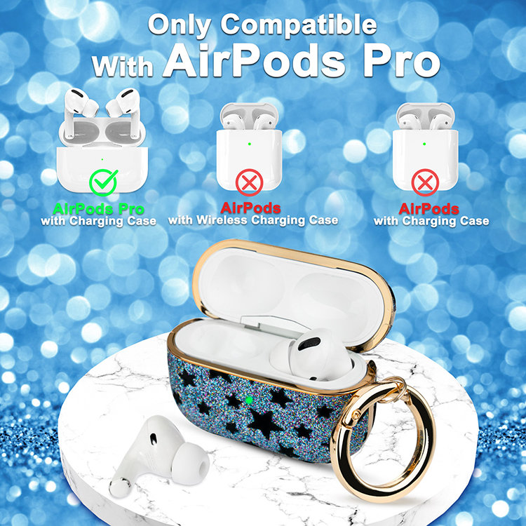 Чехол PQY Black Star для Airpods Pro Синий Чехол PQY Black Star для Airpods Pro Синий