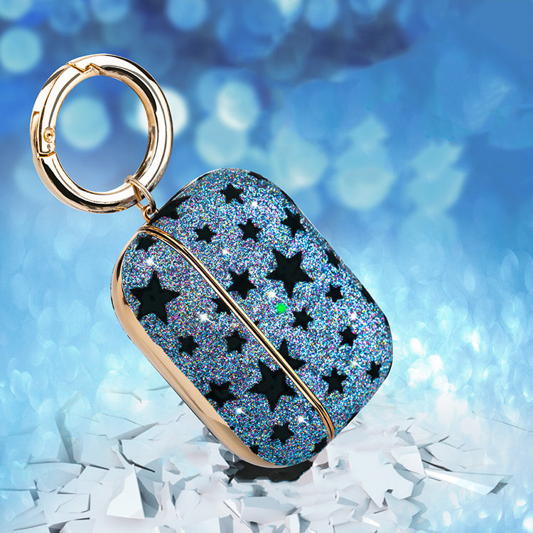 Чехол PQY Black Star для Airpods Pro Синий Чехол PQY Black Star для Airpods Pro Синий