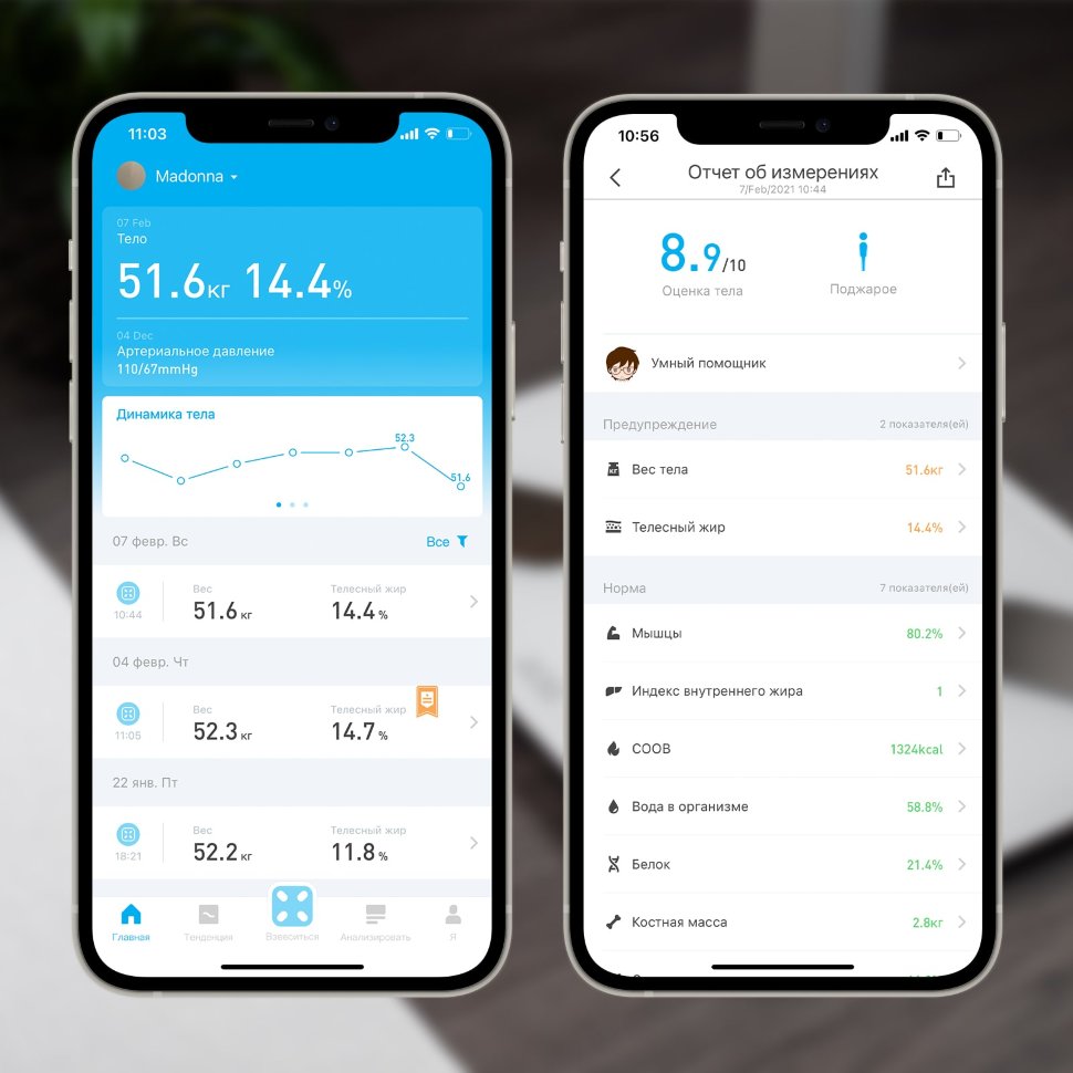 Умные весы Picooc S1 Pro V2 Белые Умные весы Picooc S1 Pro V2 Белые