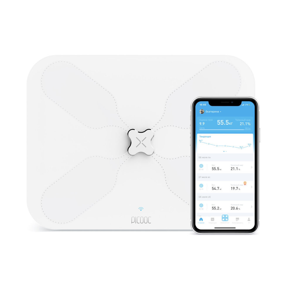 Умные весы Picooc S3 Lite V2 Белые Умные весы Picooc S3 Lite V2 Белые