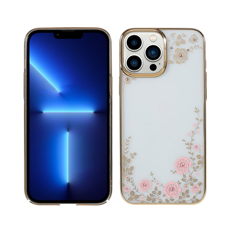 Чехол PQY Flora для iPhone 13 Pro Max Розовое золото Чехол PQY Flora для iPhone 13 Pro Max Розовое золото