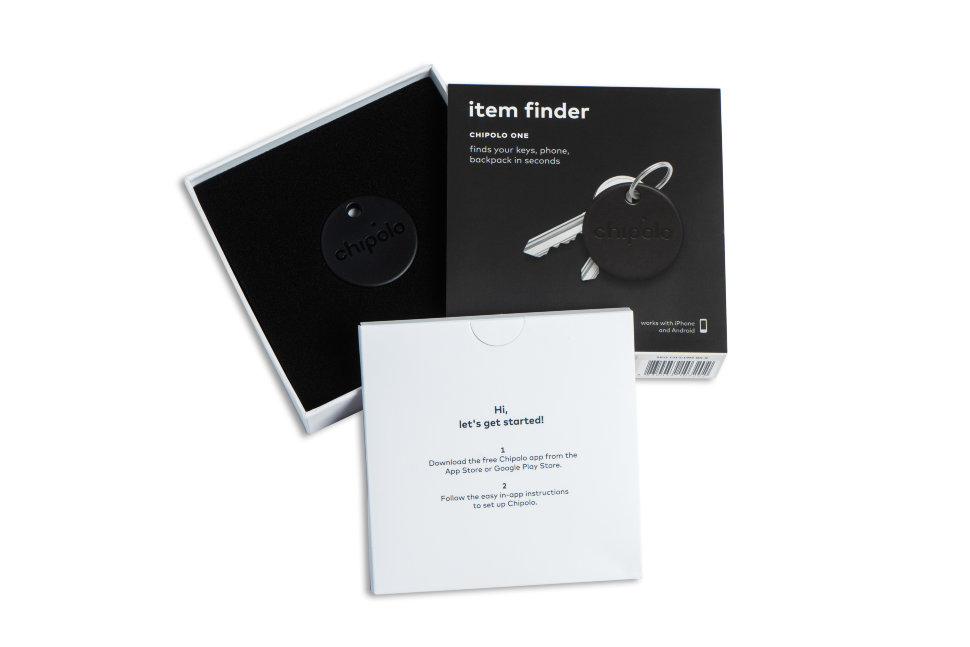 Умный брелок Chipolo ONE Чёрный Умный брелок Chipolo ONE Чёрный