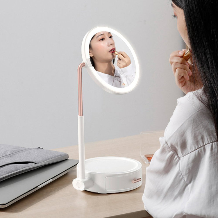 Зеркало Baseus Smart Beauty Series Lighted Makeup Mirror Белое Зеркало Baseus Smart Beauty Series Lighted Makeup Mirror Белое