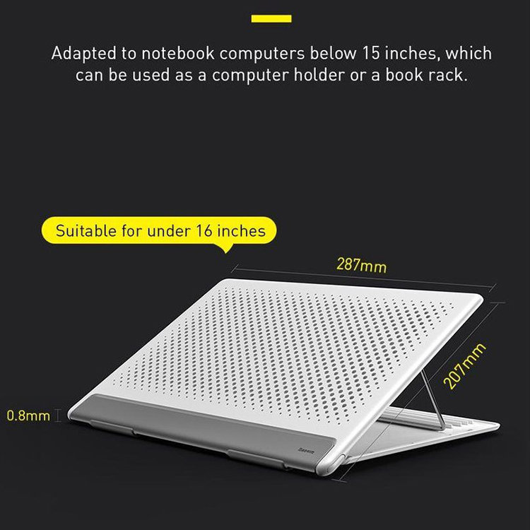 Подставка для ноутбука Baseus Let's go Mesh Белая/серая Подставка для ноутбука Baseus Let's go Mesh Белая/серая