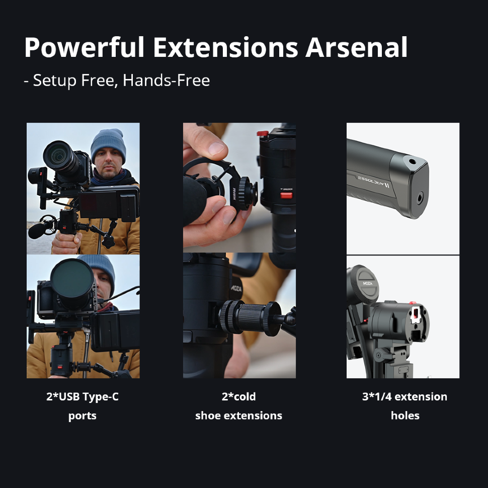 Стабилизатор MOZA AirCross 3 Professional Kit Стабилизатор MOZA AirCross 3 Professional Kit