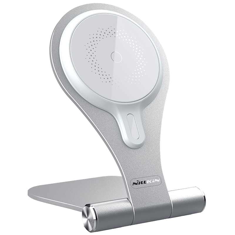 Беспроводная зарядка Nillkin NKT11 MagStand Серебро Беспроводная зарядка Nillkin NKT11 MagStand Серебро