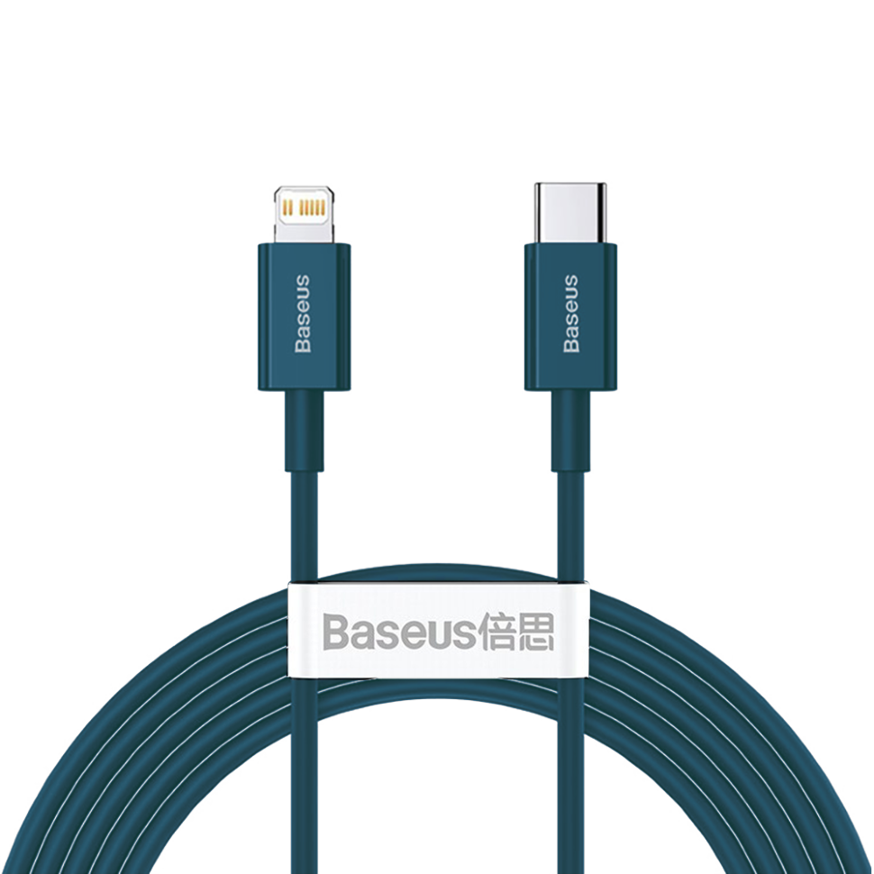 Кабель Baseus Superior Type-C - Lightning PD 20W 2м Синий Кабель Baseus Superior Type-C - Lightning PD 20W 2м Синий