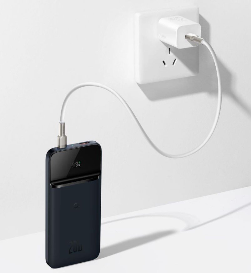 Внешний аккумулятор Baseus Magnetic 10000mAh 20W Белый Внешний аккумулятор Baseus Magnetic 10000mAh 20W Белый