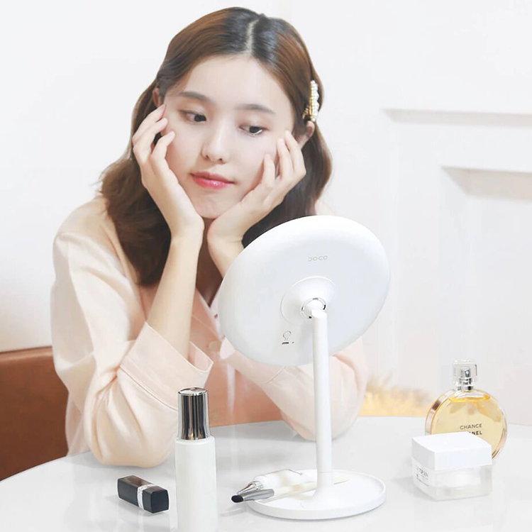 Зеркало косметическое DOCO Daylight Small Белое Зеркало косметическое DOCO Daylight Small Белое