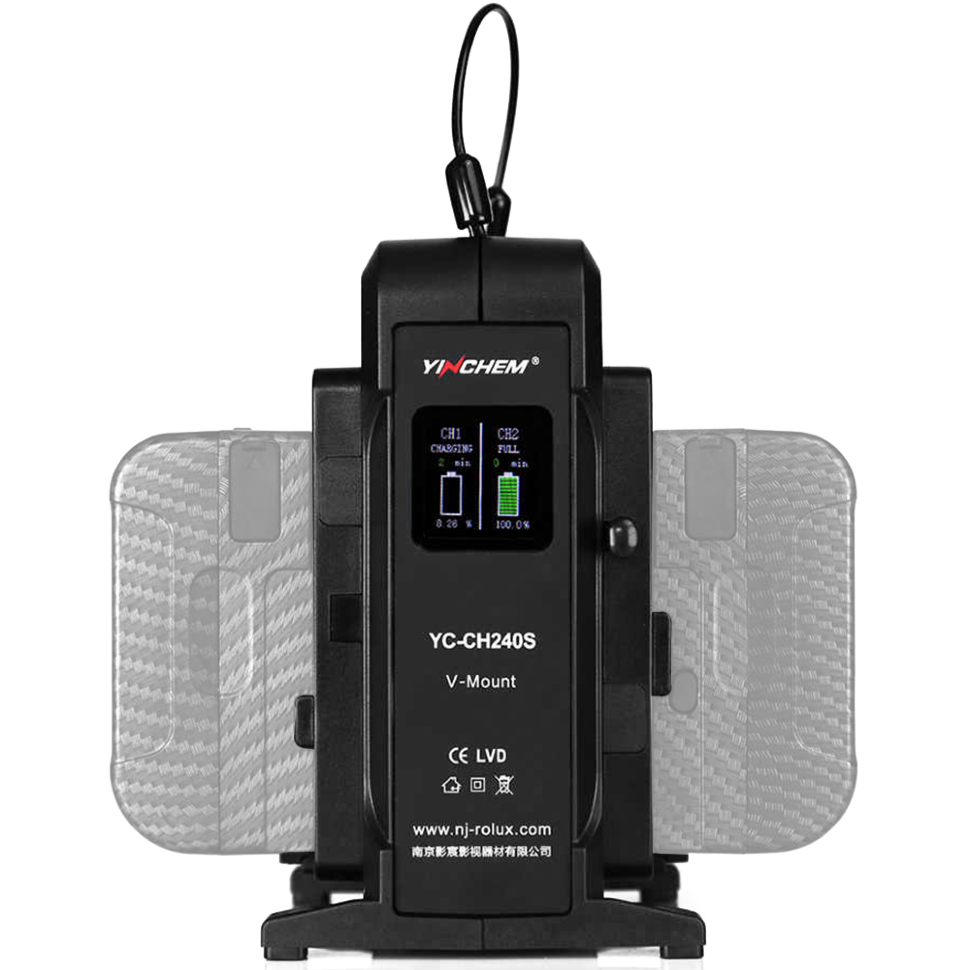 Зарядное устройство YINCHEM YC-CH240S 2-Channel V-Mount Зарядное устройство YINCHEM YC-CH240S 2-Channel V-Mount