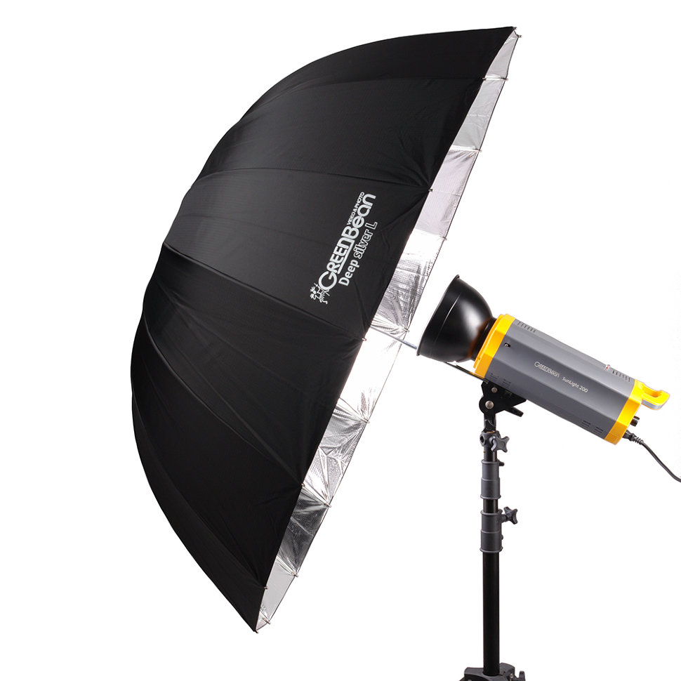 Зонт GreenBean Deep silver L (130 cm) Зонт GreenBean Deep silver L (130 cm)