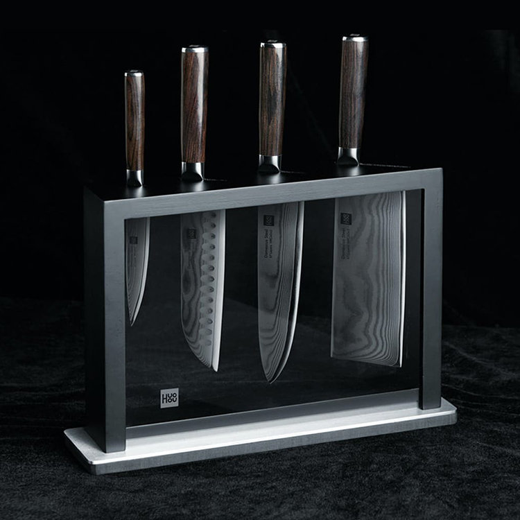 Набор ножей из дамасской стали HuoHou HU0073 Set of 5 Damascus Knife Sets (4 ножа + подставка) Набор ножей из дамасской стали HuoHou HU0073 Set of 5 Damascus Knife Sets (4 ножа + подставка)
